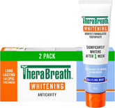 TheraBreath Whitening Toothpaste, Dazzling Mint, 4 Oz, 2-Pack | Gentle Peroxide-Free, Teeth Whitening In 1 Week, With Fluoride, Anticavity Protection