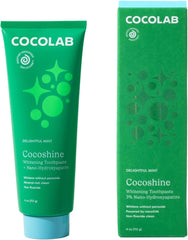 Cocoshine 15% Nano-Hydroxyapatite Formula Toothpaste by Cocolab, Fluoride-Free with Xylitol & Coconut Oil, Sensitive Teeth Whitening Formula for Adults & Kids, Mint, 4 oz