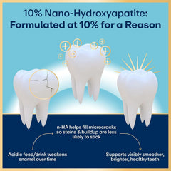 Lumineux 10% Nano Hydroxyapatite Performance 2 Pack Whitening Toothpaste - Fluoride Free & Gentle Whitening - Clinically Supported & NASA-Developed nHA for Strong Enamel & Bright Smooth Teeth, 3.75 oz
