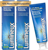 Lumineux 10% Nano Hydroxyapatite Performance 2 Pack Whitening Toothpaste - Fluoride Free & Gentle Whitening - Clinically Supported & NASA-Developed nHA for Strong Enamel & Bright Smooth Teeth, 3.75 oz