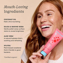 Cocoshine 15% Nano-Hydroxyapatite Formula Toothpaste by Cocolab, Fluoride-Free with Xylitol & Coconut Oil, Sensitive Teeth Whitening Formula for Adults & Kids, Pina Colada, 4 oz