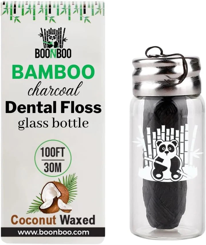 BOONBOO Dental Floss, 100FT, Coconut