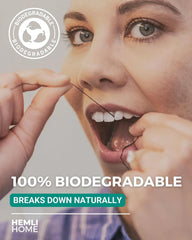 Bamboo Charcoal Dental Floss Refills, Bambo Woven Fibres, 5 x 33 Yards, Organic Refillable Dental Floss, Natural Floss, Eco-Friendly Floss. Plant-Based Candelilla Wax Floss with Natural Mint Flavoring