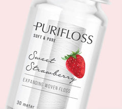 Premium Expanding Woven Dental Floss, PTFE & PFAS Free, Sweet Strawberry, Eco-Friendly, Vegan, Cruelty-Free, Dentist Recommended, Teen & Kid Friendly (33 Yards)
