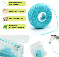 RAZOKO Coconut Oil Infused Woven Dental Floss, Vegan and Cruelty-Free, Mint Scent, 2 Month Supply(33 Yds x 1 Units)