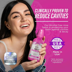 GuruNanda Anticavity Fluoride Mouthwash – Helps Prevent Cavities & Strengthen Teeth and Enamel – 0.05% Sodium Fluoride Therapeutic Oral Rinse – Alcohol-Free, Vibrant Mint, 16 oz