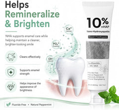 Nano-Hydroxyapatite Toothpaste, | New Upgraded Formula, Strengthens Enamel,Fluoride-Free Toothpaste, Gentle on Sensitive Teeth 4.23oz 2pc