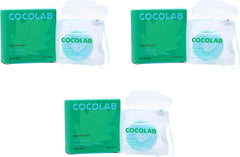 Cocofloss Expanding Woven Dental Floss by Cocolab, Waxed Tooth Floss for Daily Oral Care, Coconut Oil Infused, Vegan, for Adults and Kids, Mint Scent, 3 Pack